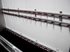 T&E Enterprises Australian Export Trailers - Custom Gear Storage Cabinet w/Racks