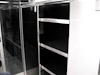 Kahne Racing T&E 53' Semi Sprint Trailer - Interior View - Storage Cabinets With Shelving
